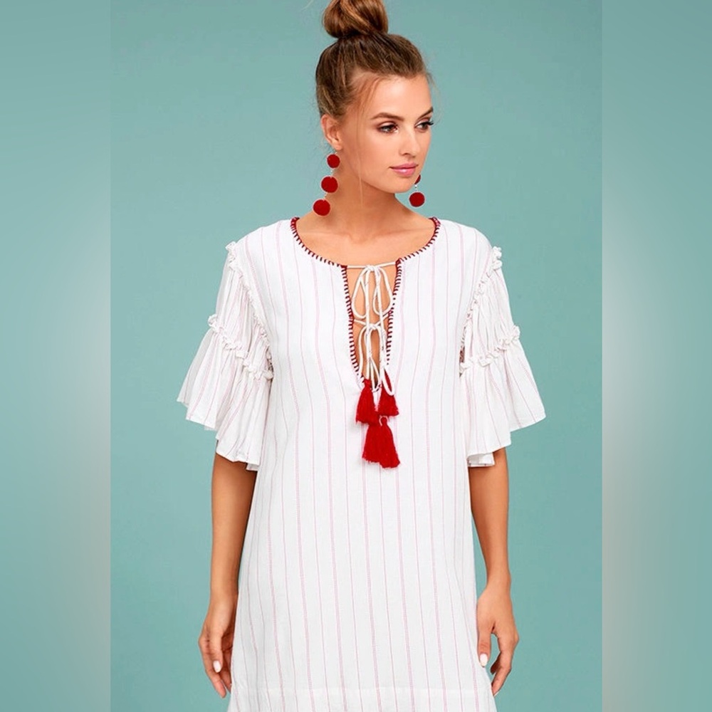 Anthropologie - Ira Tasseled Mini Dress - Picture 2 of 12